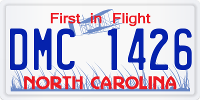 NC license plate DMC1426