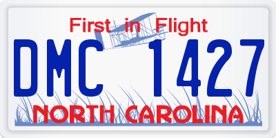 NC license plate DMC1427