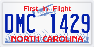 NC license plate DMC1429