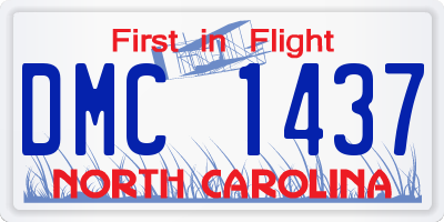 NC license plate DMC1437