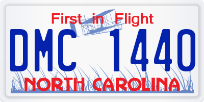 NC license plate DMC1440