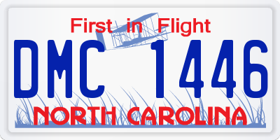 NC license plate DMC1446