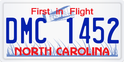 NC license plate DMC1452