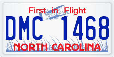 NC license plate DMC1468