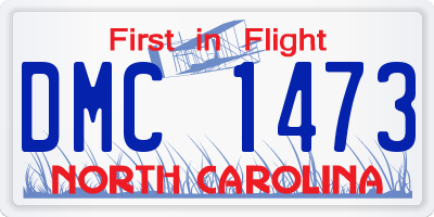 NC license plate DMC1473