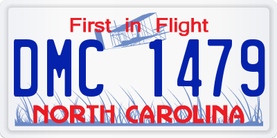 NC license plate DMC1479