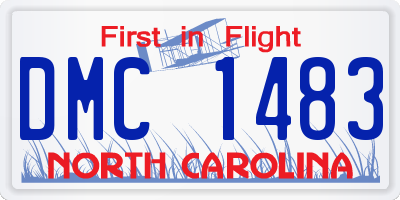 NC license plate DMC1483