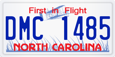 NC license plate DMC1485