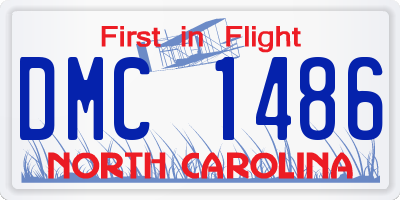 NC license plate DMC1486