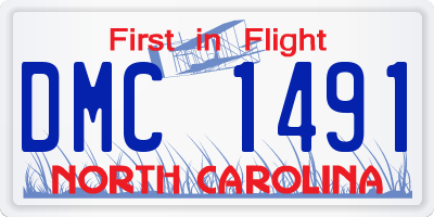 NC license plate DMC1491