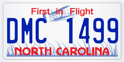 NC license plate DMC1499