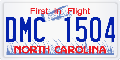 NC license plate DMC1504