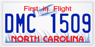 NC license plate DMC1509