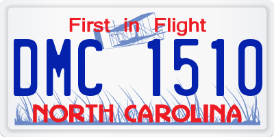 NC license plate DMC1510