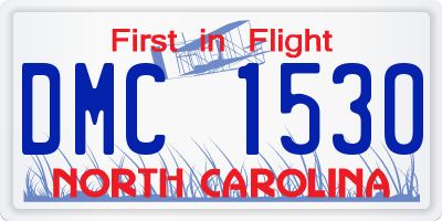 NC license plate DMC1530