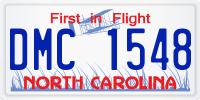 NC license plate DMC1548