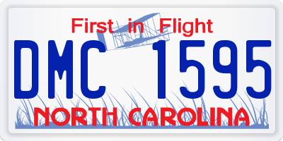 NC license plate DMC1595