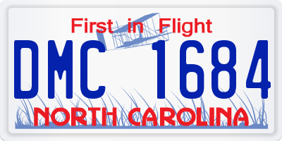 NC license plate DMC1684