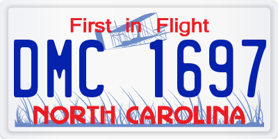 NC license plate DMC1697