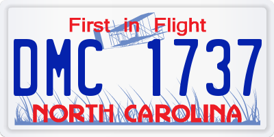 NC license plate DMC1737