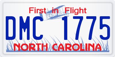 NC license plate DMC1775