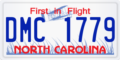 NC license plate DMC1779