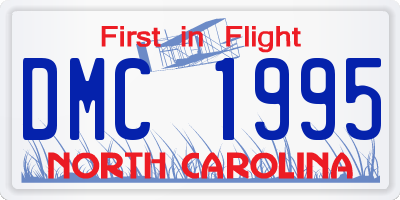 NC license plate DMC1995