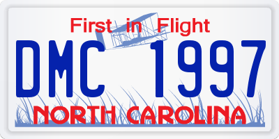 NC license plate DMC1997