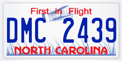 NC license plate DMC2439