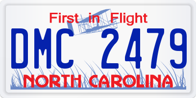 NC license plate DMC2479