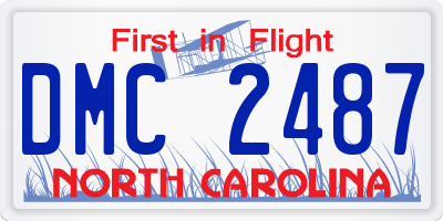 NC license plate DMC2487