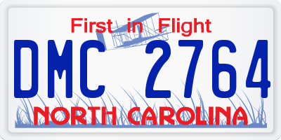 NC license plate DMC2764