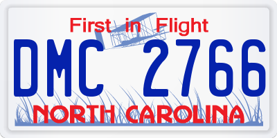 NC license plate DMC2766