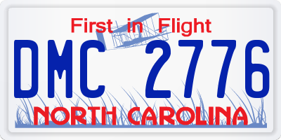 NC license plate DMC2776