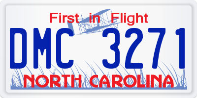 NC license plate DMC3271