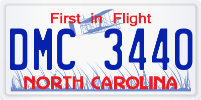 NC license plate DMC3440