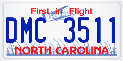 NC license plate DMC3511