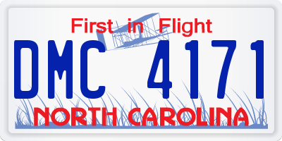 NC license plate DMC4171