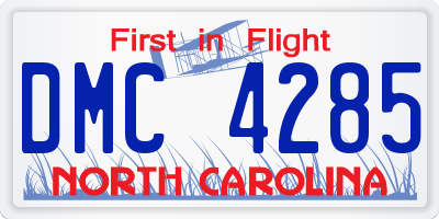 NC license plate DMC4285