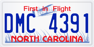 NC license plate DMC4391