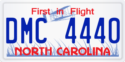 NC license plate DMC4440