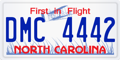 NC license plate DMC4442