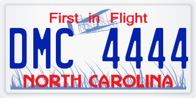 NC license plate DMC4444