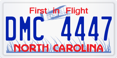 NC license plate DMC4447