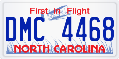 NC license plate DMC4468