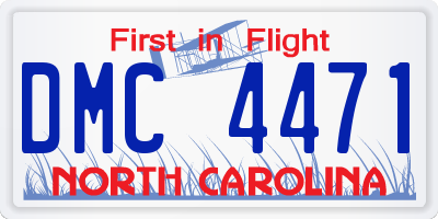 NC license plate DMC4471