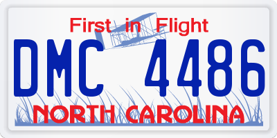NC license plate DMC4486