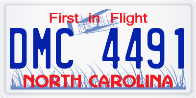 NC license plate DMC4491