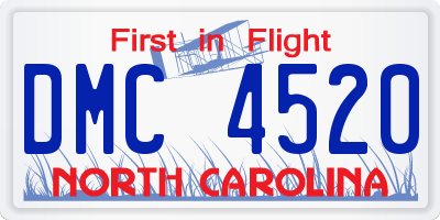 NC license plate DMC4520