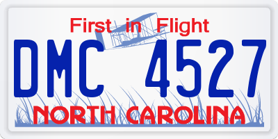 NC license plate DMC4527